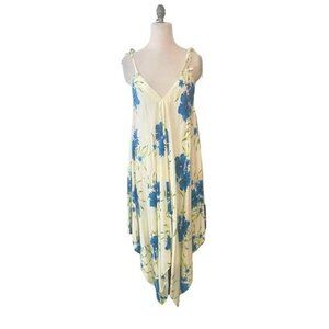Vintage Hawaiian Dress One size Blue floral Aloha Fashion NWT